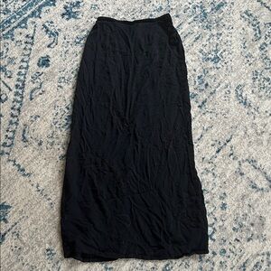 Johnny Was Vintage embroidered Black Maxi Skirt Boho Prarie